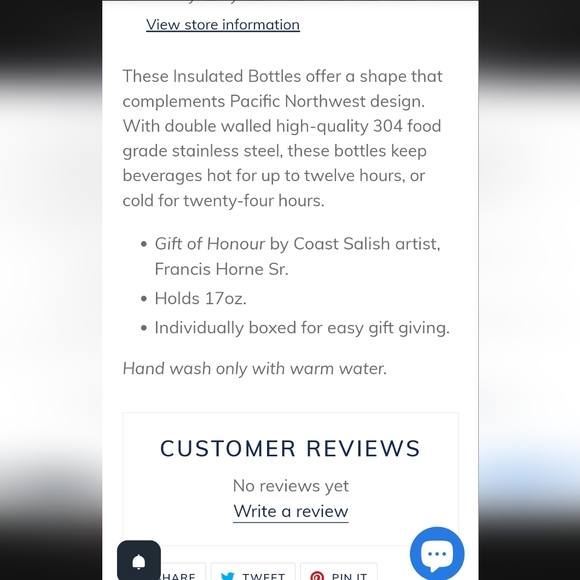 Insulated Bottle - Gift of Honour by Francis Horn Sr - Picture 4 of 5